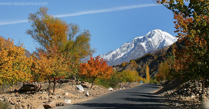 Stunning Landscape Beauty Of Hunza Valley Pakistan In Autumn